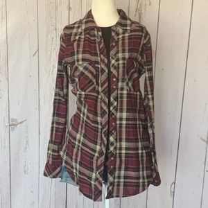 Women’s Fitz & Eddi Button-Front Plaid Shirt